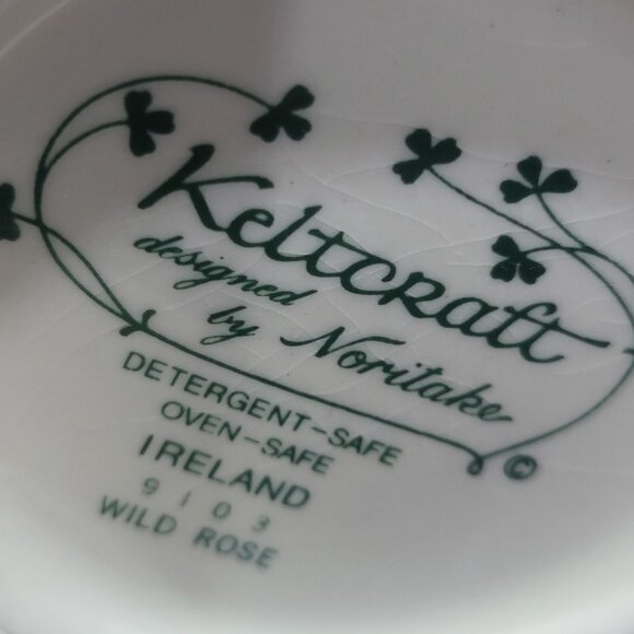 Vintage Keltcraft by Noritake Wild Rose Creamer & Sugar Set Ireland - Picture 10 of 10